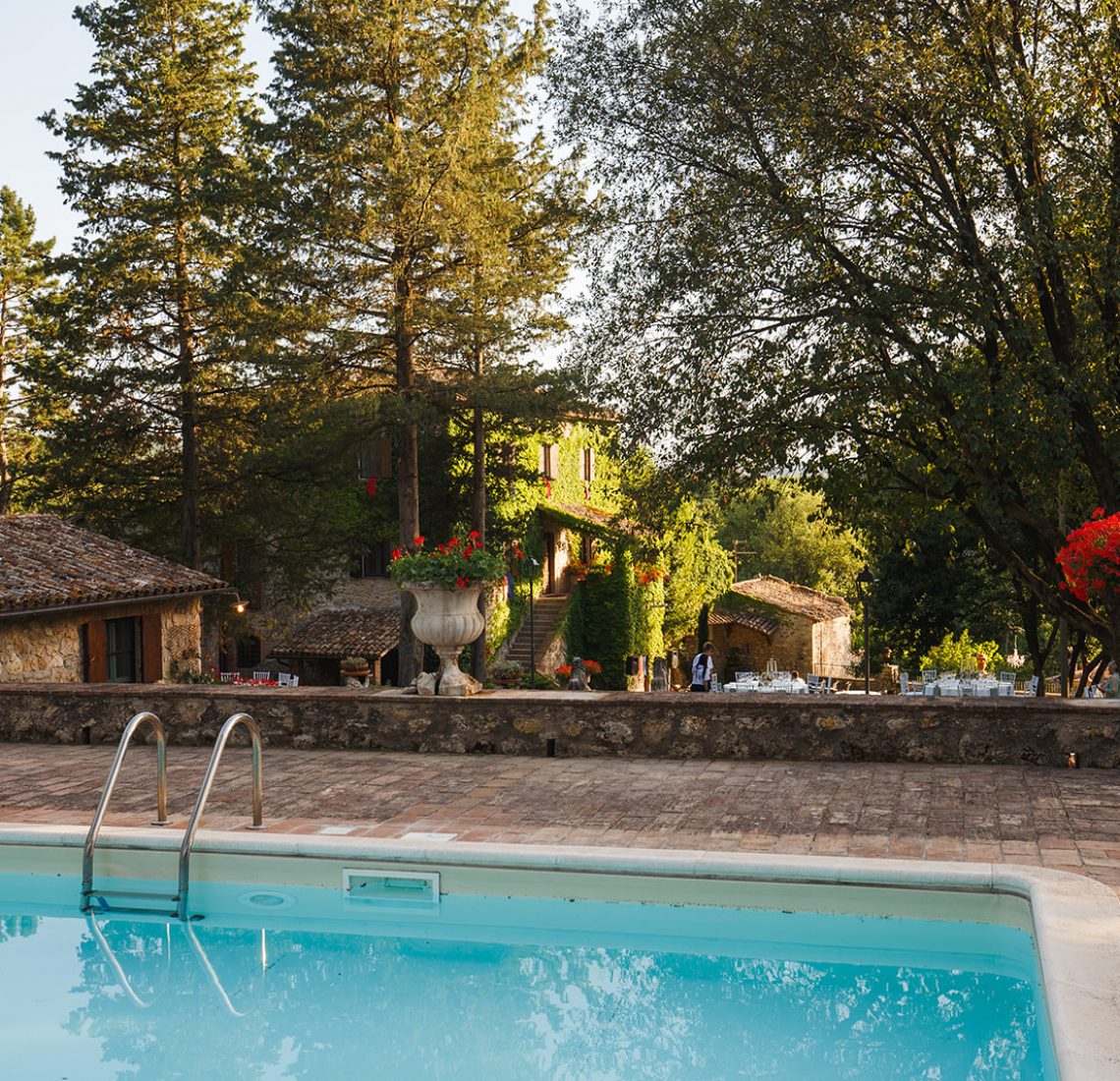 Il parco e la piscina